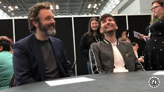 Michael Sheen amp David Tennant Good Omens NYCC Interview with Geeks of Doom [upl. by Wu]