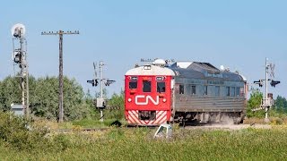 Track Inspection RDC CN 1501 at Lorette [upl. by Durer]