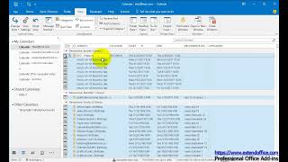 How to export calendar from Outlook to Excel spreadsheet [upl. by Heyra150]