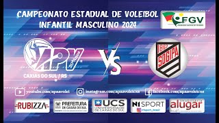 CAMPEONATO ESTADUAL DE VOLEIBOL INFANTIL MASCULINO 2024  APVUCS x SOGIPA [upl. by Mattie752]