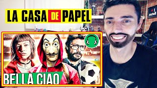 REACT  ♫ E SE LA CASA DE PAPEL FOSSE UMA SELEÇÃO DE FUTEBOL  FutParódias [upl. by Adnohsad535]