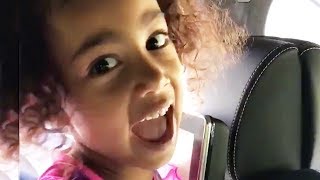 North West Debuts Her Singing Voice amp Kim Reacts  Hollywoodlife [upl. by Alket]