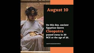 On this Date Cleopatra history [upl. by Hajidak323]