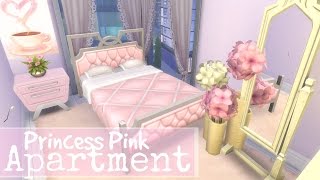 The Sims 4  1310 21 CHIC STREET  PRINCESS PINK APARTMENT City Living Speed Build [upl. by Nwahsed]