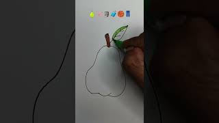 Cool satisfying brushpen colouring🍐🪱🗿🧳🏀👖art coloringpages trending shortsfeed viralshort [upl. by Alaaj]