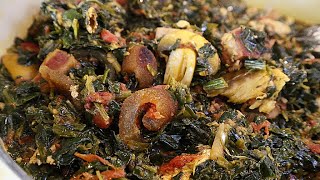 How to make Ghana Spinach Stew [upl. by Mortie]