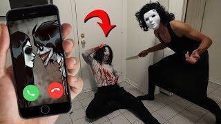 CALLING JANE AND JEFF THE KILLER ON FACETIME AT SAME TIME AT 3 AM YOU WONT BELIEVE THIS [upl. by Lynea]