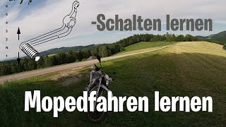 Mopedfahren LERNEN  Schalten Moped Motorrad Aprillia [upl. by Eniamreg751]