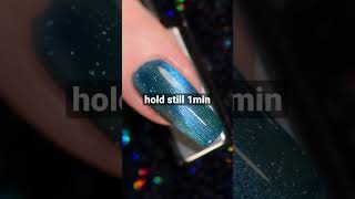 The most beautiful blue magnetic polish💦 Twice In A Blue Moon💙 Holo Taco [upl. by Lativa7]