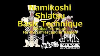 Namikoshi Shiatsu Basic TechniqueShiatsu Technique for the Infrascapular Region and Anatomy [upl. by Eirrehc784]