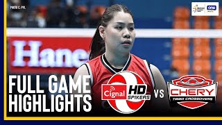 CIGNAL vs CHERY TIGGO  FULL GAME HIGHLIGHTS  202425 PVL ALLFILIPINO CONFERENCE  Nov 21 2024 [upl. by Tegdirb]