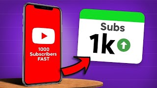 Do THIS to Get 1000 Subscribers FASTER no uploading [upl. by Maximilien]