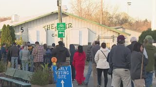 Long lines in DuPage County on last day of early voting [upl. by Karlyn510]