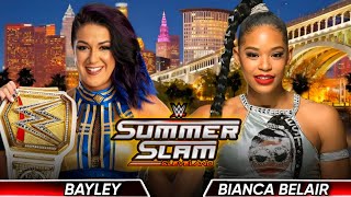 Bayley vs Bianca Belair Womens Championship Full Match WWE SummerSlam 2024 Highlights [upl. by Marwin]