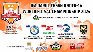 Live IFA U16  MALAYSIA vs AUSTRALIA  IFA Darul Ehsan World Futsal Championship 2024 [upl. by Olcott]