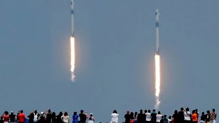 SpaceX Did Something Never Done Before 2 Rocket Launches [upl. by Fadil]