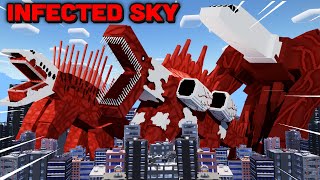 I Added THE INFECTED SKY INVASION in Minecraft [upl. by Enair]