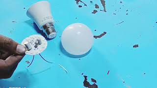 How to restore old 220 volts LED bulb LED bulb repairing New circuit installation [upl. by Nyer759]