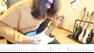 Daylily  Bass Cover Tabs on Screen One take play through [upl. by Anoel]