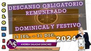 2024 JULDIC DESCANSOSOBLIGATORIOS REMUNERADOS DOMINGOS FESTIVOS TRABAJODOMINGOFESTIVO [upl. by Outhe37]