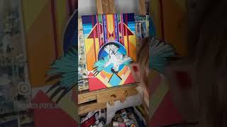 Hoopoe painting bird birdslover art artist artist hoopoe workofart timelapse artpainting [upl. by Marissa199]