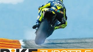 Greatest MotoGP Slides In History Valentino Rossi CRAZY Drifts DriveTribe [upl. by Ardnasac]