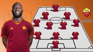 AS Roma prediction Lineup With Romelu LukakuUnder Jose Mourinho Rumours [upl. by Ace]