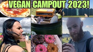 Everything We Ate at Vegan Campout 2023 Our Final Vegan Adventure [upl. by Onairotciv]