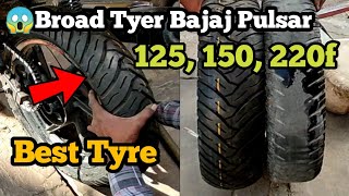 Bajaj pulsar 150 Modified Big tyre  tyre size 1208017  Best Tyre For Pulsar 125 150amp180 [upl. by Shushan54]