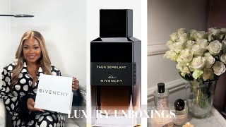 GIVENCHY LUXURY UNBOXING FAUX SEMBLANT PERFUME  LUNTERDIT amp more  Edwigealamode [upl. by Nnaesor]