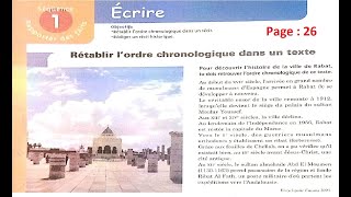 Cours de français  Rétablir lordre chronologique dans un récit page 26 [upl. by Adiel626]