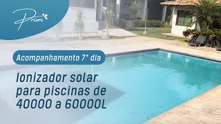 7º dia de uso do Ionizador Solar Priori para piscinas de 40000 a 60000 litros na piscina 03 [upl. by Ahsienar]