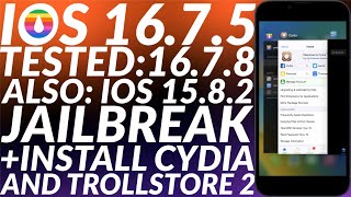 Jailbreak iOS 16751678 amp Install Cydia  Trollstore 2  iOS 16751678 Jailbreak with Cydia [upl. by Segroeg]