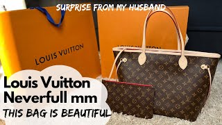 LOUIS VUITTON NEVERFULL MM  NEW UNBOXING 2023 [upl. by Etnaid664]