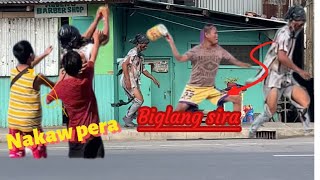 TAONG GRASA PRANK GONE WRONG “ PUBLIC PRANK “  Nag nakaw ng pera at nag serado ng barber shop [upl. by Nnaitsirk]