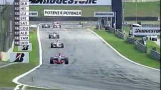 Michael Schumacher overtakes Fisichella Brazil 2006 [upl. by Selrahcnhoj]