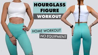 10 MIN HOURGLASS FIGURE WORKOUT 2  TINY WAIST AND ROUND BOOTY  No Equipment  At Home Workout [upl. by Suzette]