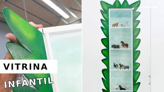 Como hacer VITRINA INFANTIL Mueble con puerta de metacrilato con Bricomania [upl. by Olegnad]