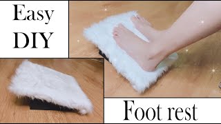 Easy DIY Foot Rest  office diys  under desk foot stools [upl. by Wilser]