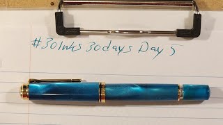 30inks30days day 5 Pelikan Edelstein Apatite [upl. by Kensell]