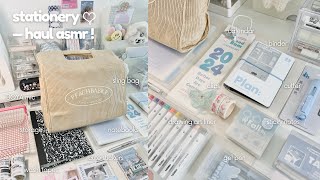 aesthetic amp cute stationery haul 2024 journalsay ☁️✍🏻  ASMR [upl. by Sacken]