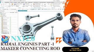 NX120 Radial engine subassembly Part 1 Master connecting Rod [upl. by Seroka804]