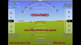 PreArm Pitch RC2 is not neutral problem solved [upl. by Aicenaj]