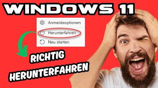 Windows 11 richtig herunterfahren  Schnellstart deaktivieren WindowsPower [upl. by Ecydnac]