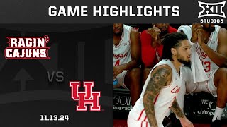 Louisiana vs 8 Houston Game Highlights  202425 Big 12 Men’s Basketball [upl. by Marinna]