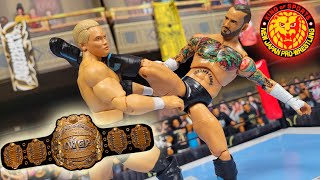 CM Punk vs Kazuchika Okada NJPW FULL WWE Action Figure Show [upl. by Ennovihs]