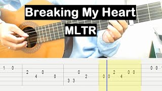 Breaking My Heart Guitar Tutorial MLTR Melody Guitar Tab Guitar Lessons for Beginners [upl. by Bruns519]