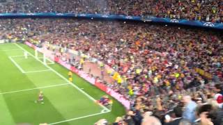 Gol Messi  FCB 2  0 Bayern desde la grada [upl. by Prudi]