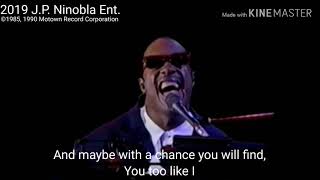 Stevie Wonder  OVERJOYED Live in Japan 1990 LYRIC VIDEO [upl. by Johnathan174]