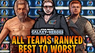 ALL TEAMS RANKED BEST TO WORST  NOVEMBER 2023  STAR WARS GALAXY OF HEROES [upl. by Creath]